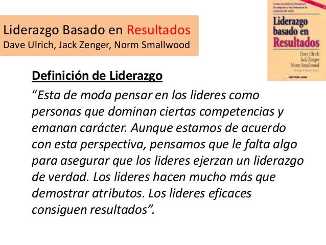 liderazgo basado en resultados dave ulrich
